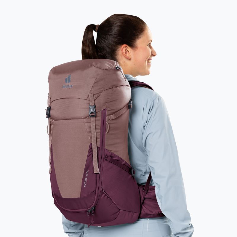 Hiking backpack deuter Futura 24 l SL ashrose/cassis 13