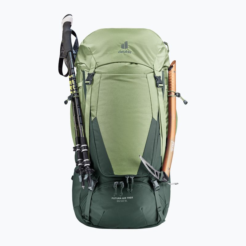 Women's trekking backpack deuter Futura Air Trek 55 + 10 l SL grove/ivy 8