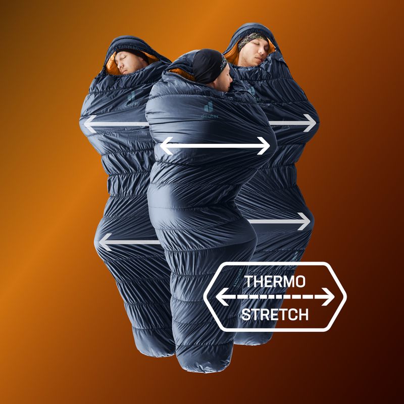 Sleeping bag deuter Exosphere +4C/39F ink/maple 8