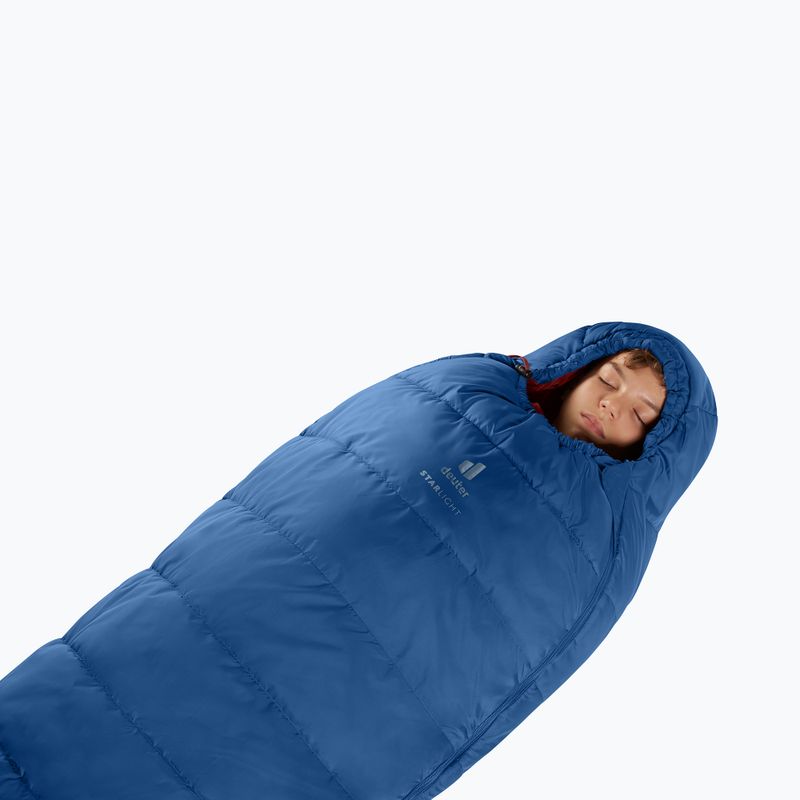 Children's sleeping bag deuter Starlight nightblue/redwood 4