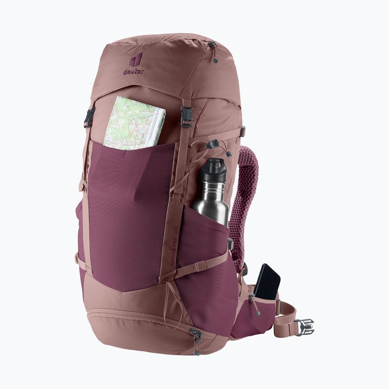 Trekking backpack deuter Futura Pro 34 l SL cassis/ashrose 9