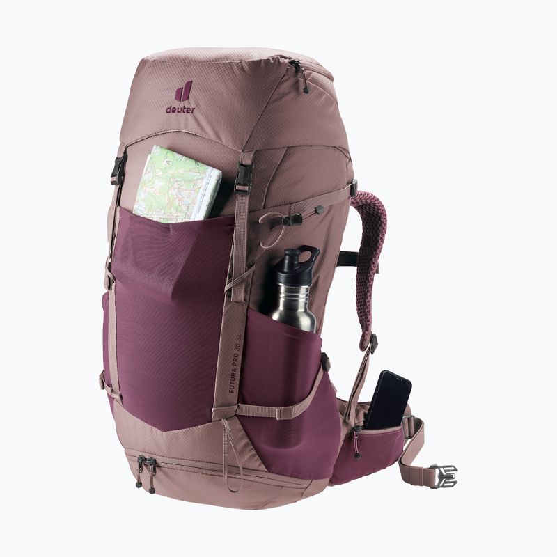 Trekking backpack deuter Futura Pro 38 l SL cassis/ashrose 9