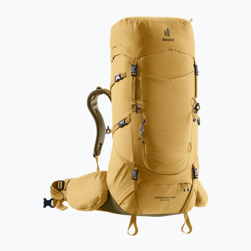Women's trekking backpack deuter Aircontact Core 55 + 10 l SL savanna/nori