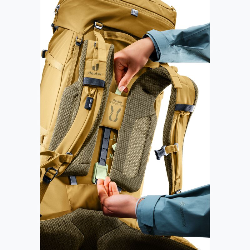 Women's trekking backpack deuter Aircontact Core 55 + 10 l SL savanna/nori 11