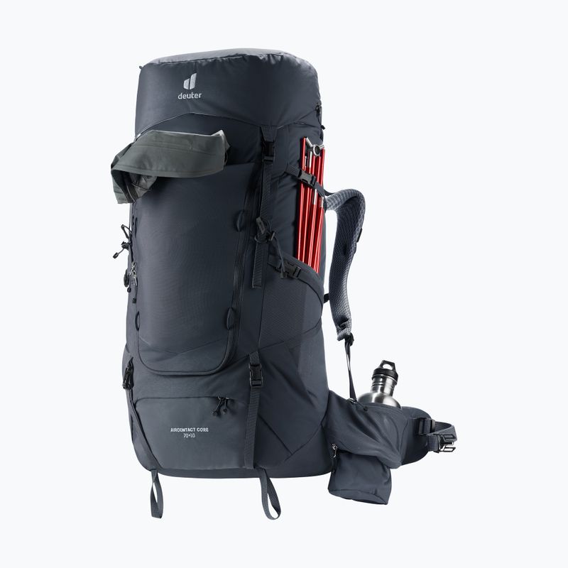 Trekking backpack deuter Aircontact Core 70 + 10 l black 9