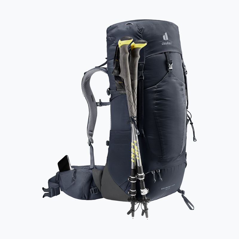 Trekking backpack deuter Aircontact Lite 40 + 10 l black/graphite 7