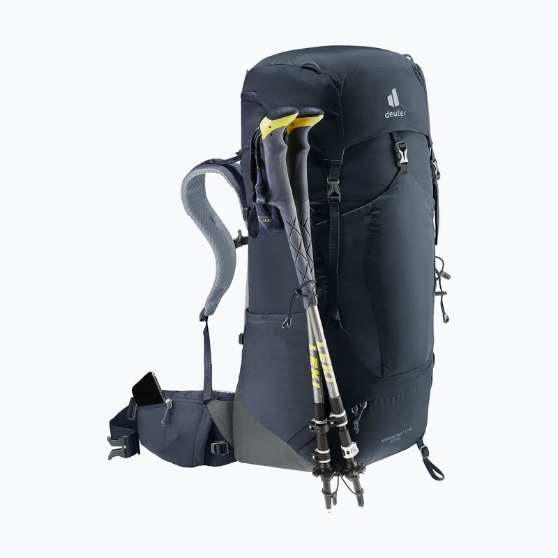 Trekking backpack deuter Aircontact Lite 50 + 10 l black/graphite 8