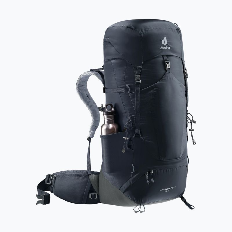 Trekking backpack deuter Aircontact Lite 50 + 10 l black/graphite 10