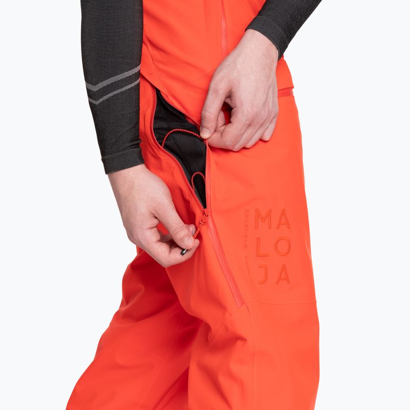Maloja DumeniM men's ski trousers orange 34205-1-8046 5