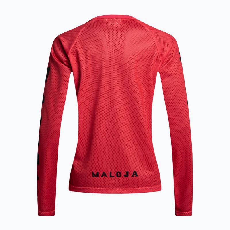 Women's cycling jersey Maloja ElferkofelM LS red 35197 2