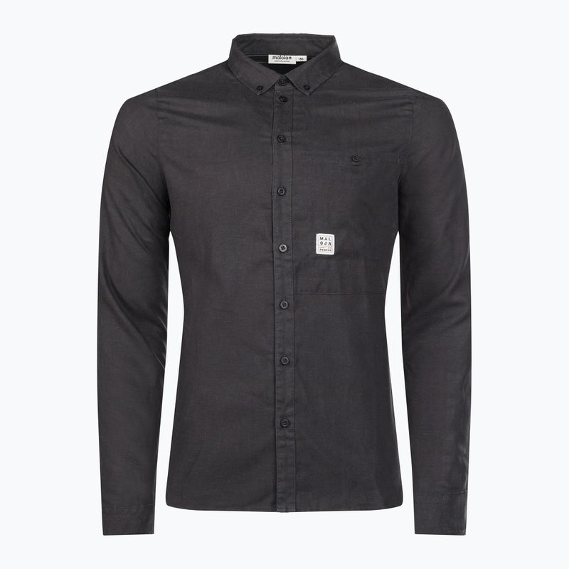 Maloja RainierM men's hiking shirt black 35212-1-0817