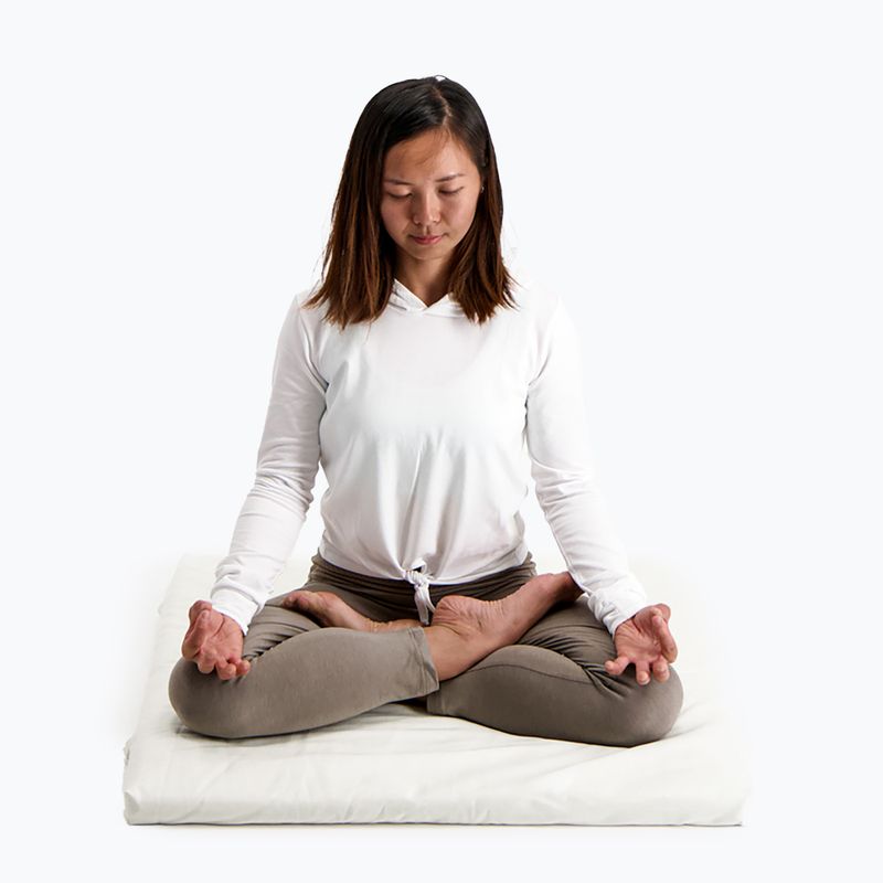 Meditation cushion JadeYoga Prolana Meditation Pad Zabuton natural 6