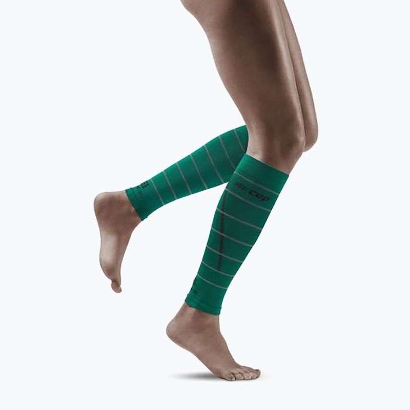 CEP Reflective Green Men's Calf Compression Bands WS50GZ2 6