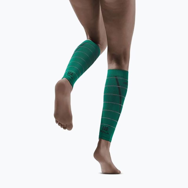 CEP Reflective Green Men's Calf Compression Bands WS50GZ2 7