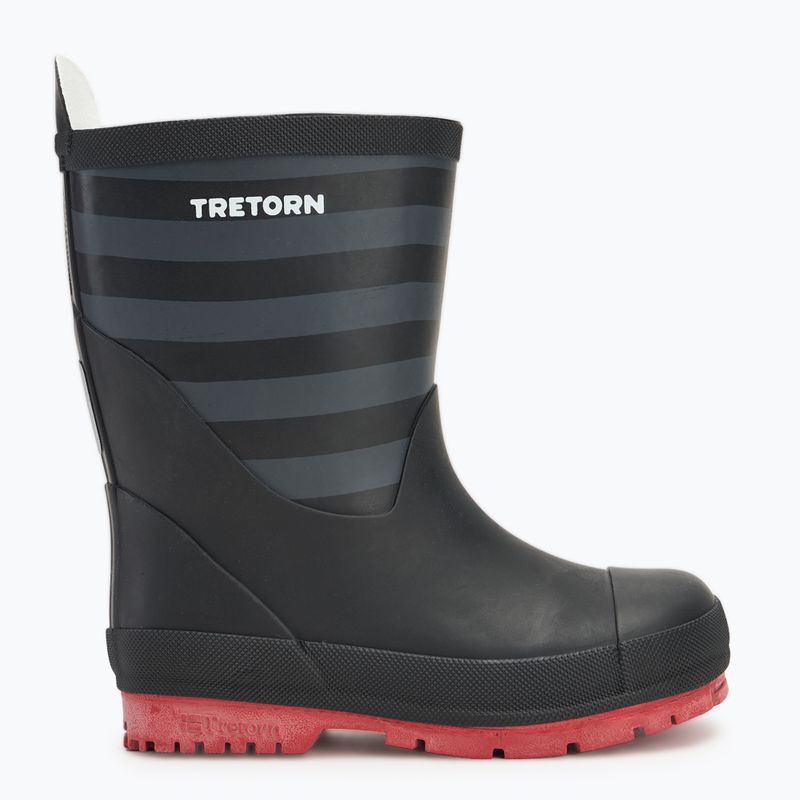 Tretorn Granna black/ grey children's wellingtons 2