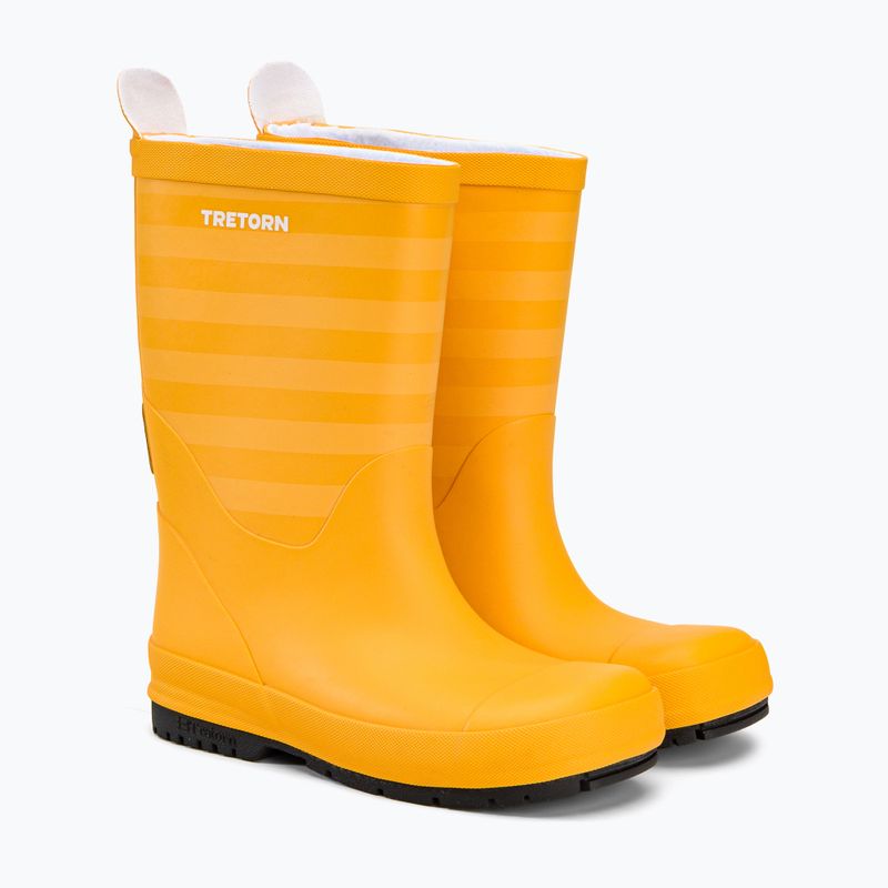 Tretorn Granna yellow children's wellingtons 47265407028 4