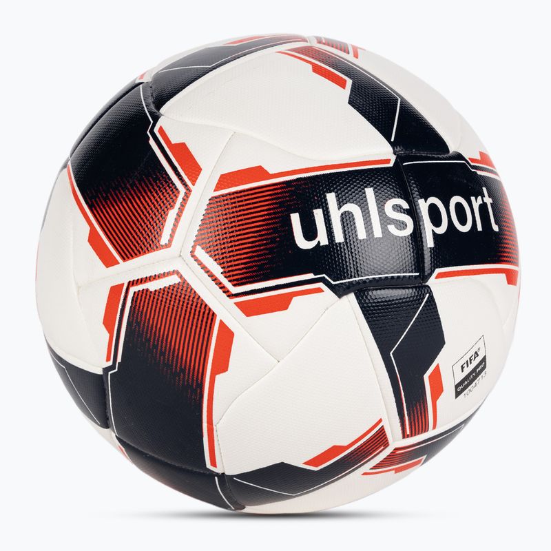 Football uhlsport Match Addglue white/navy/fluo red size 5 2