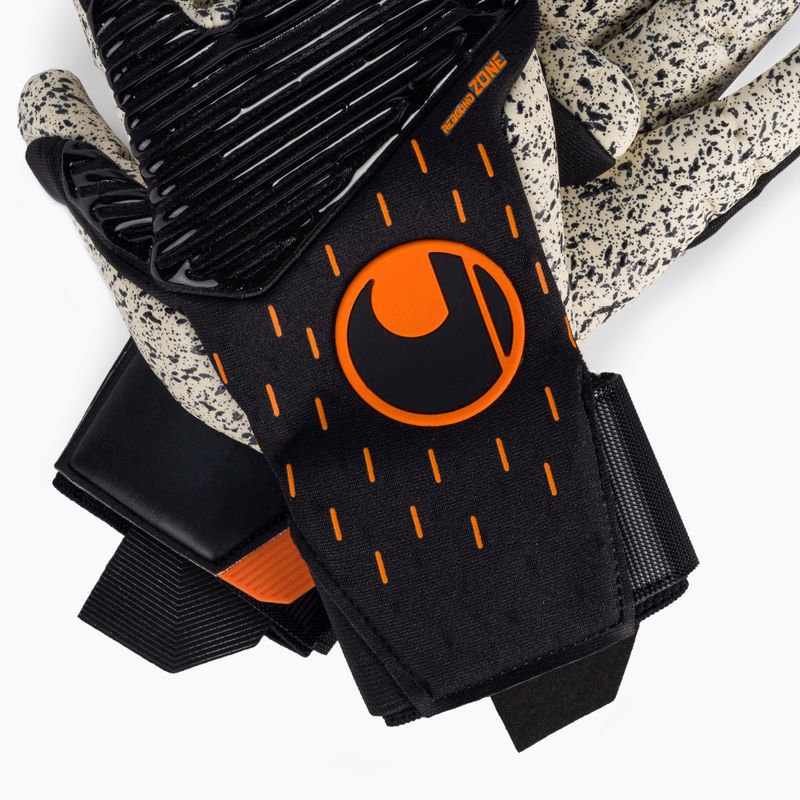 Uhlsport Speed Contact Supergrip+ Finger Surround goalkeeper gloves black and white 101126001 4