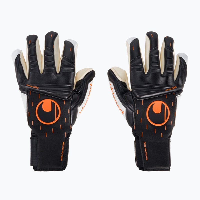Uhlsport Speed Contact Absolutgrip Finger Surround goalkeeper gloves black and white 101126301