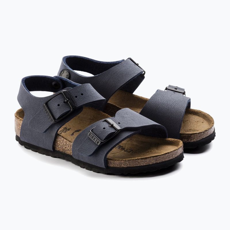 Children's sandals BIRKENSTOCK New York Birkibuc Narrow navy 3