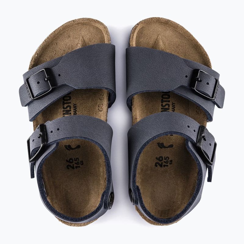 Children's sandals BIRKENSTOCK New York Birkibuc Narrow navy 4
