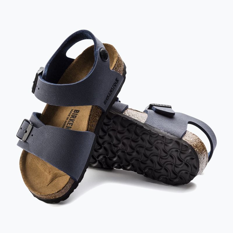 Children's sandals BIRKENSTOCK New York Birkibuc Narrow navy 5