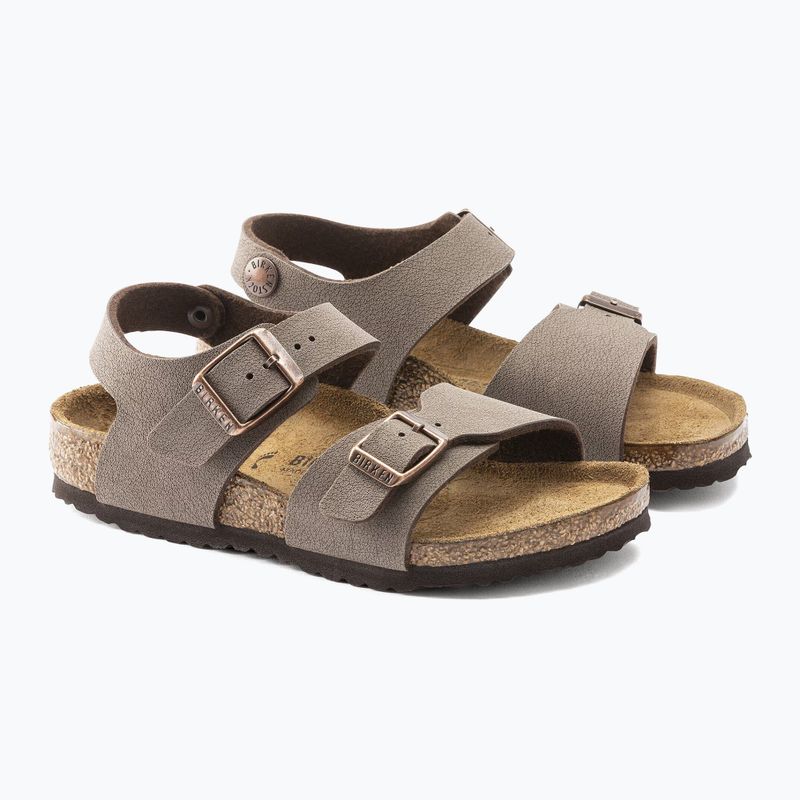 Children's sandals BIRKENSTOCK New York Birkibuc Narrow mocha 3
