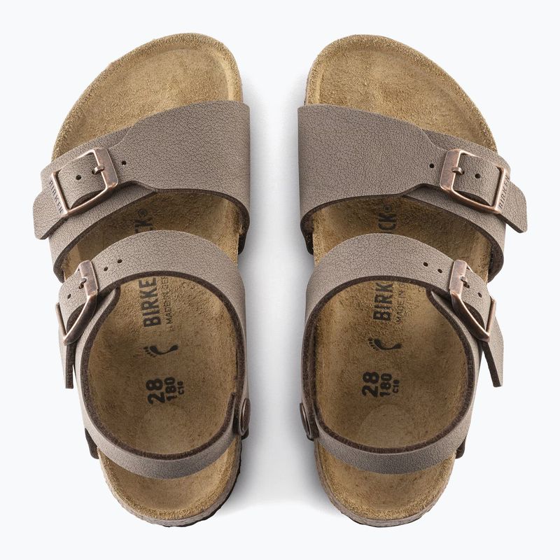 Children's sandals BIRKENSTOCK New York Birkibuc Narrow mocha 4