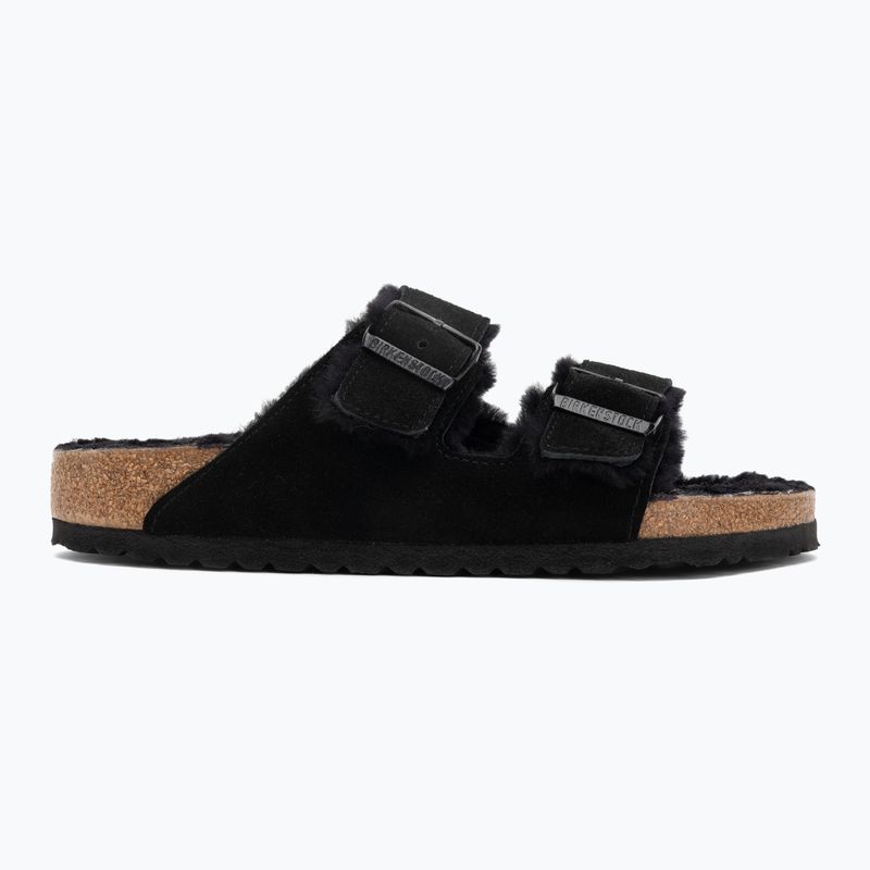 BIRKENSTOCK Arizona Shearling SL Regular black flip-flops 2