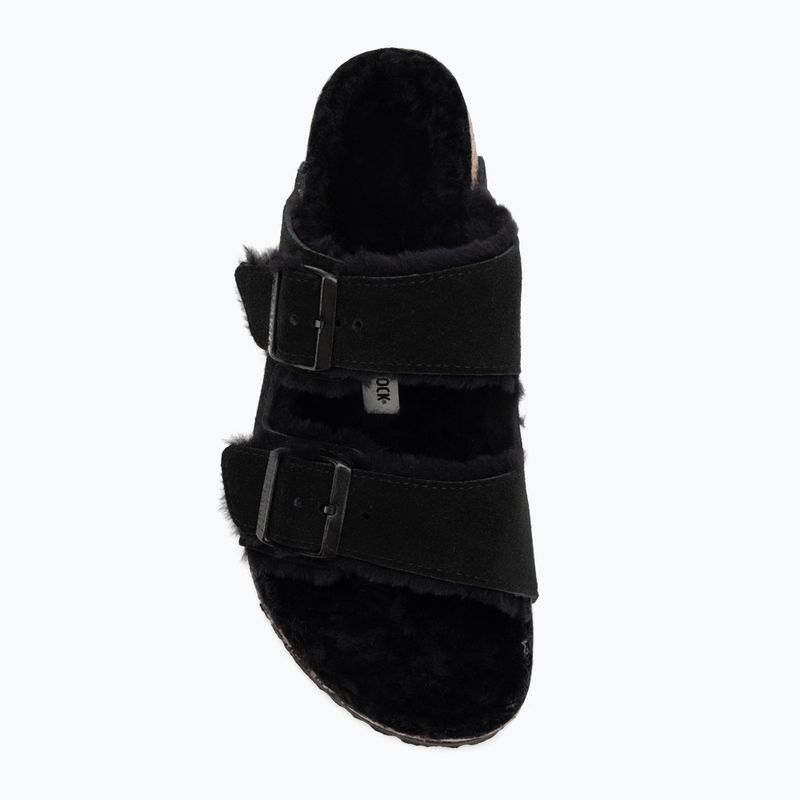 BIRKENSTOCK Arizona Shearling SL Regular black flip-flops 5