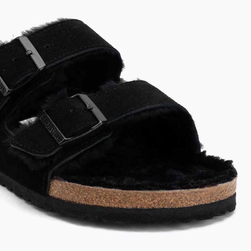 BIRKENSTOCK Arizona Shearling SL Regular black flip-flops 7
