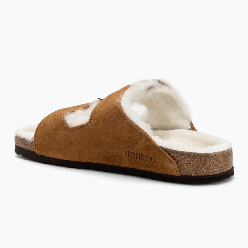 BIRKENSTOCK Arizona Shearling SL Regular mink flip-flops 3