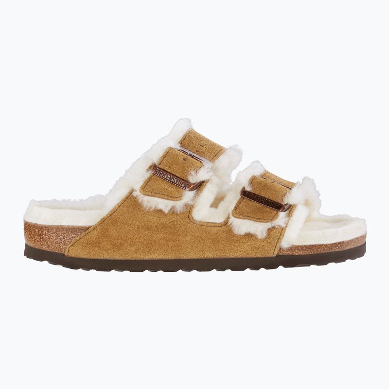 BIRKENSTOCK Arizona Shearling SL Narrow mink flip-flops 2