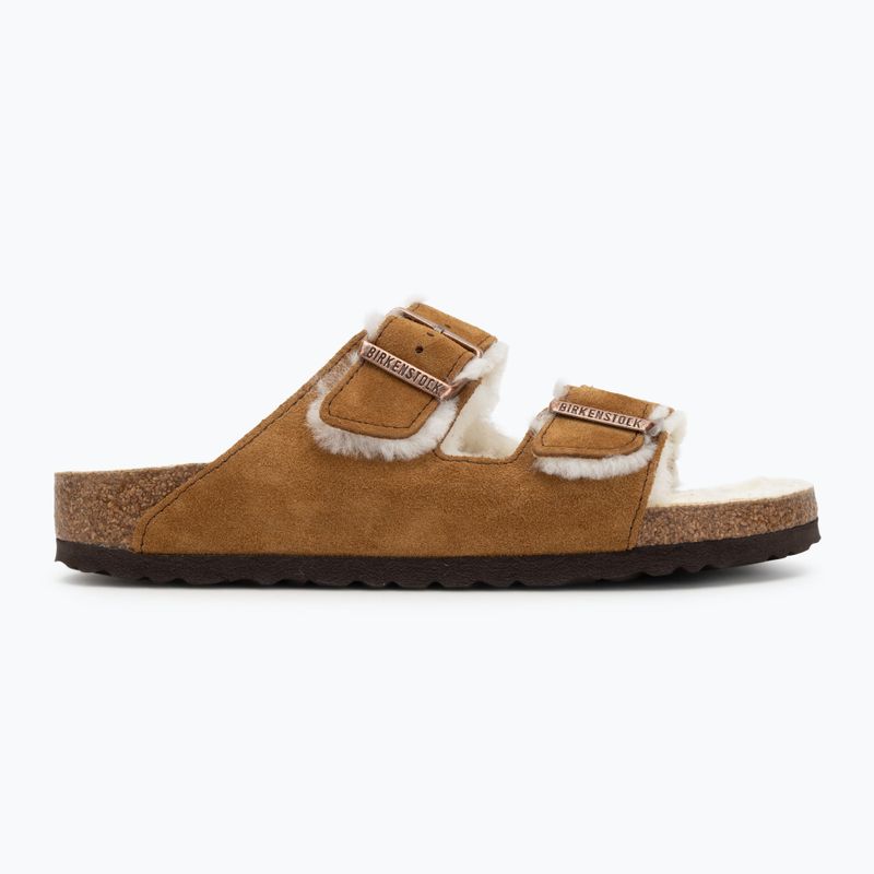 BIRKENSTOCK Arizona Shearling SL Narrow mink flip-flops 2