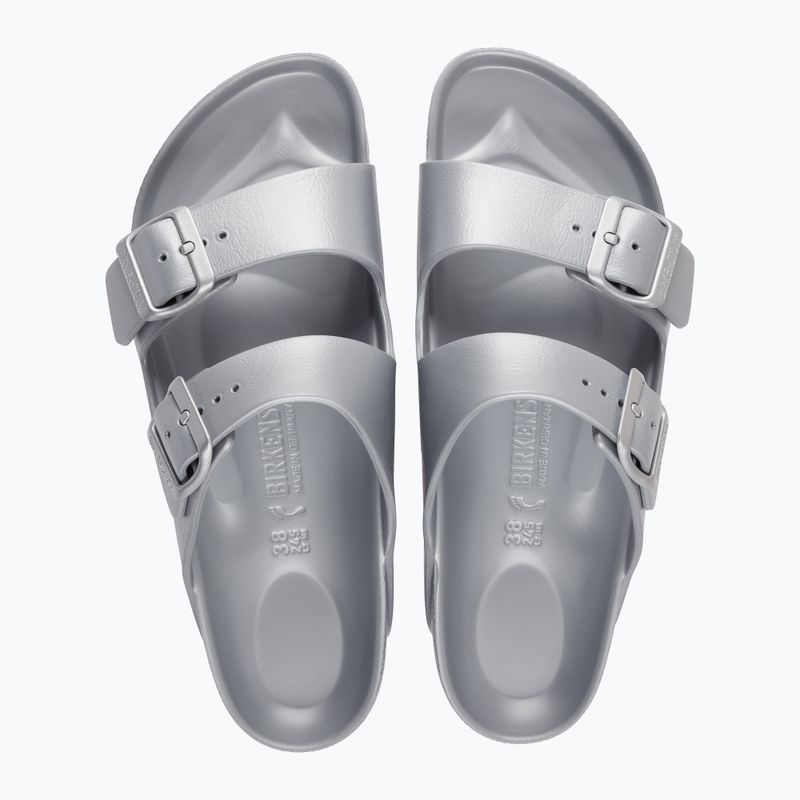 Slides BIRKENSTOCK Arizona EVA Narrow metallic silver 3