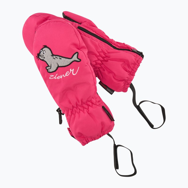 Children's ski gloves ZIENER LE Zoo Minis pop pink 6