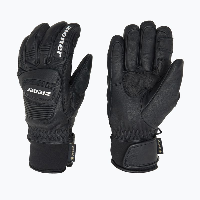 Men's Ski Gloves ZIENER Guard GTX + Gore Grip PR alpine black