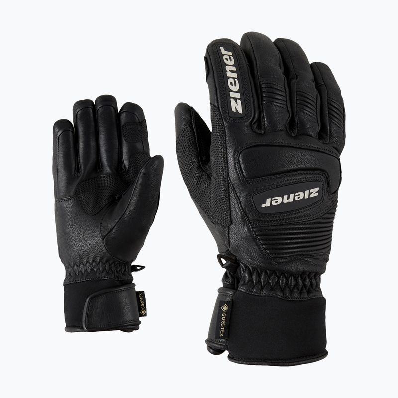 Men's Ski Gloves ZIENER Guard GTX + Gore Grip PR alpine black