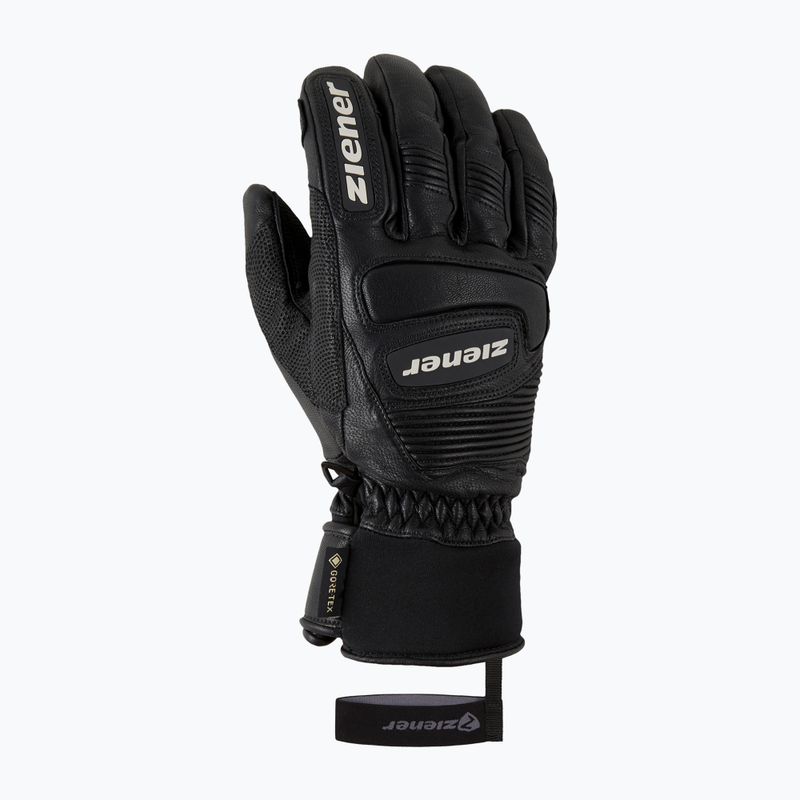 Men's Ski Gloves ZIENER Guard GTX + Gore Grip PR alpine black 2