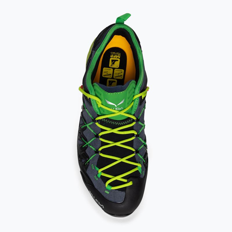 Salewa men's Wildfire Edge approach shoe navy blue/yellow 00-0000061346 6