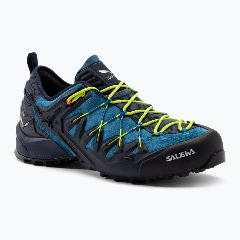 Men's Salewa Wildfire Edge approach shoe blue/yellow 0000061346