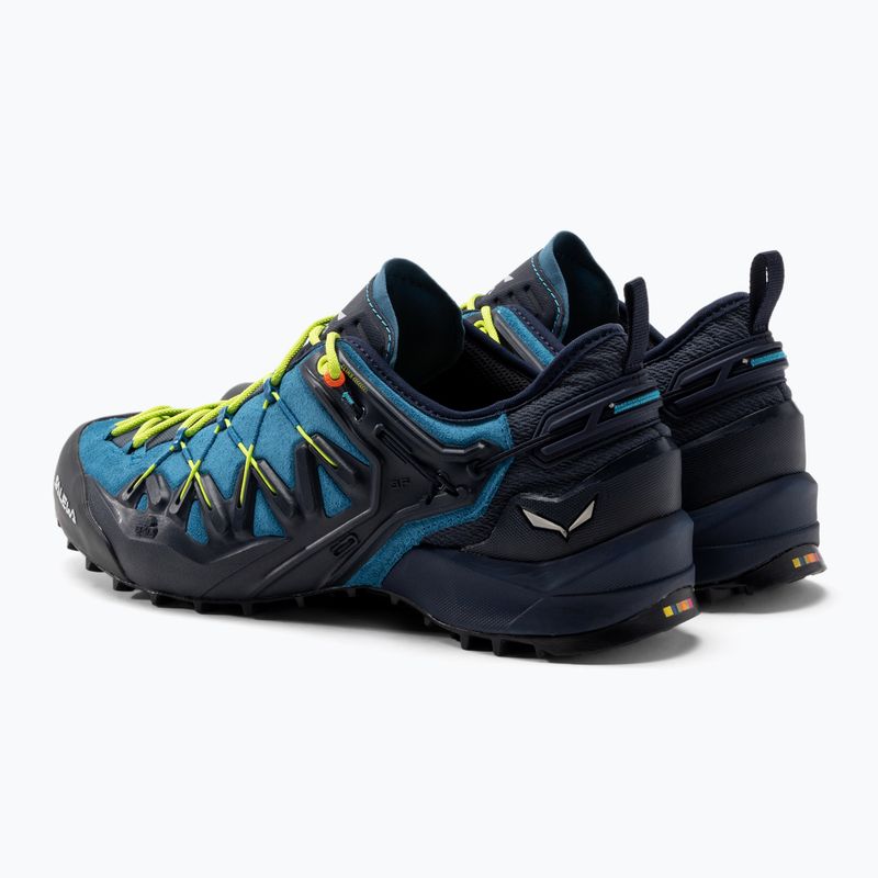 Men's Salewa Wildfire Edge approach shoe blue/yellow 0000061346 3