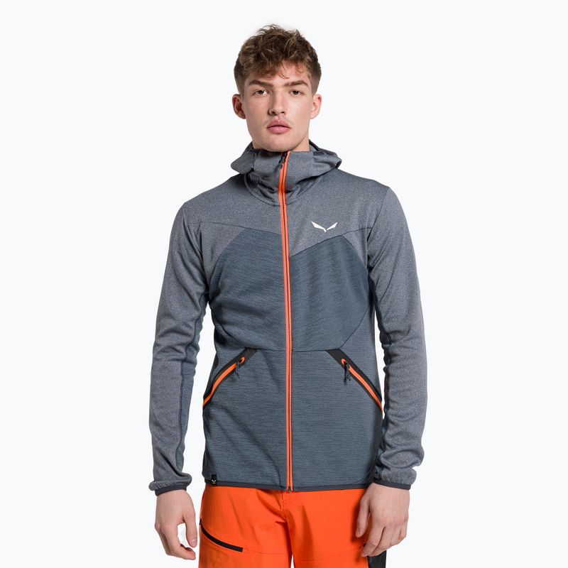Men's Salewa Puez Melange PL FZ Hoody fleece sweatshirt blue 00-0000027386