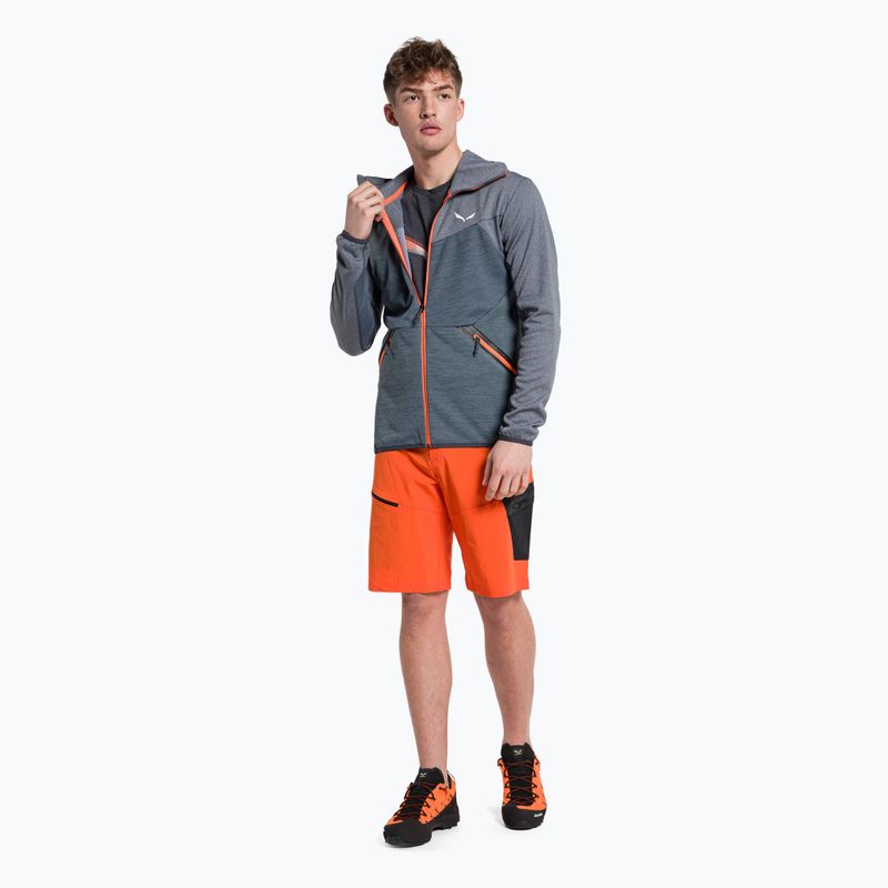 Men's Salewa Puez Melange PL FZ Hoody fleece sweatshirt blue 00-0000027386 2