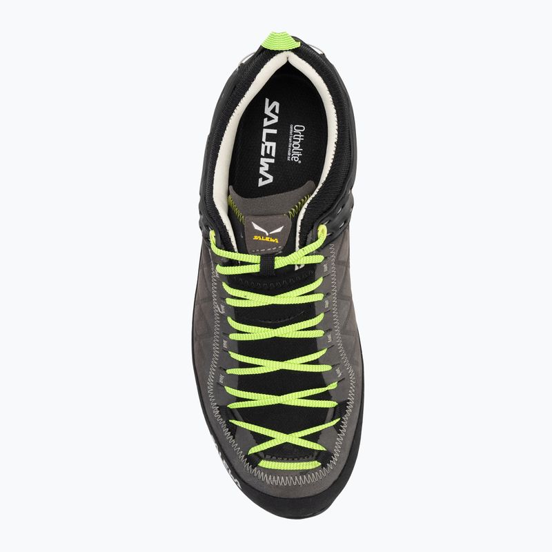Men's trekking shoes Salewa MS MTN Trainer 2L smoked / fluo green 5