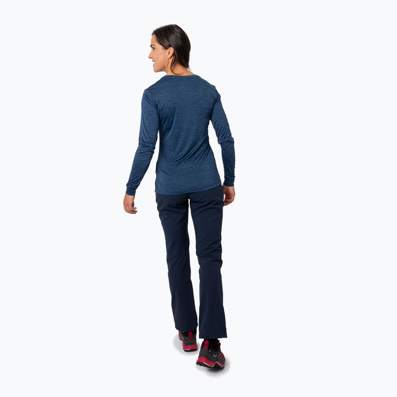 Women's trekking longsleeve Salewa Puez Melange Dry navy blazer melange 3