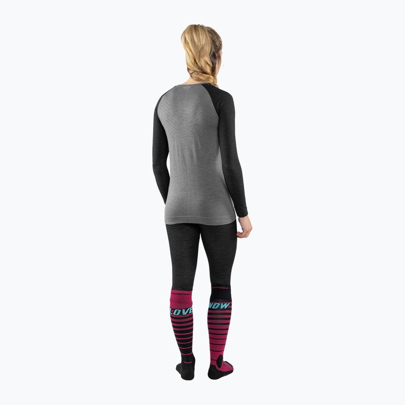 Women's thermal longsleeve DYNAFIT Tour Light Merino black out 3