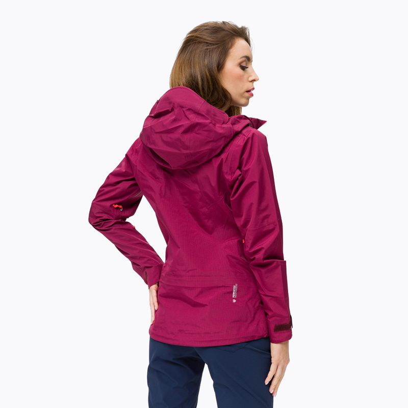 Salewa women's rain jacket Sella Responsive maroon 00-0000027879 3