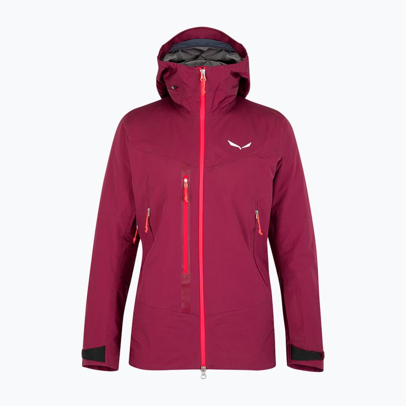 Salewa women's rain jacket Sella Responsive maroon 00-0000027879 7