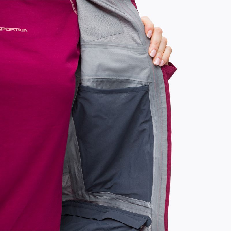 Salewa women's rain jacket Sella Responsive maroon 00-0000027879 6